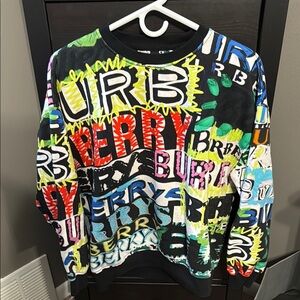 Burberry Graffiti Logo Crewneck